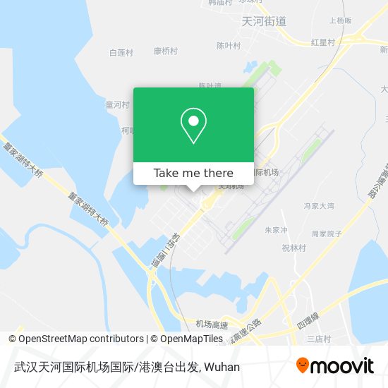 武汉天河国际机场国际/港澳台出发 map