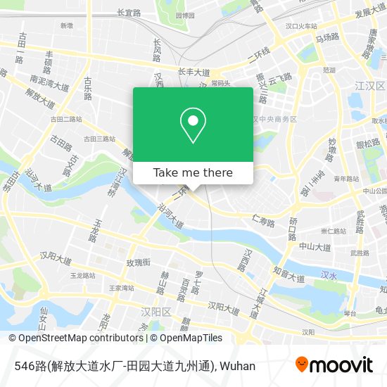 546路(解放大道水厂-田园大道九州通) map