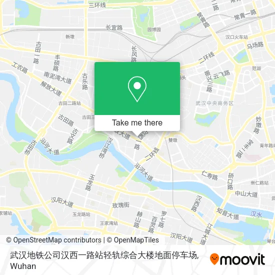 武汉地铁公司汉西一路站轻轨综合大楼地面停车场 map