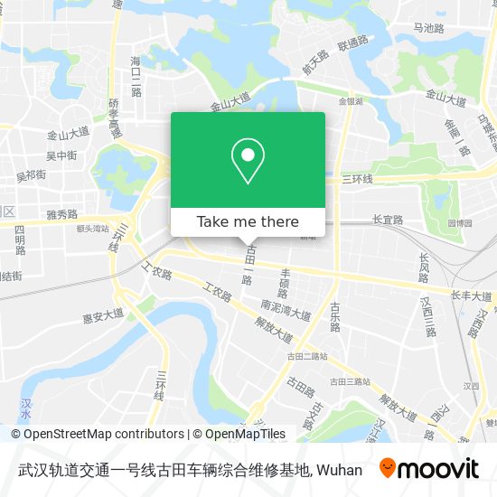 武汉轨道交通一号线古田车辆综合维修基地 map