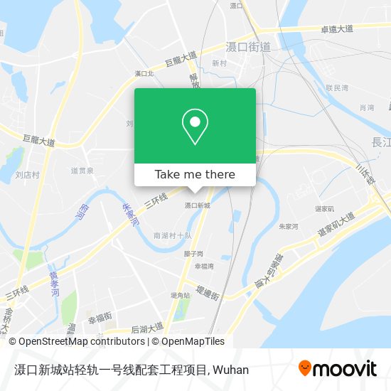 滠口新城站轻轨一号线配套工程项目 map