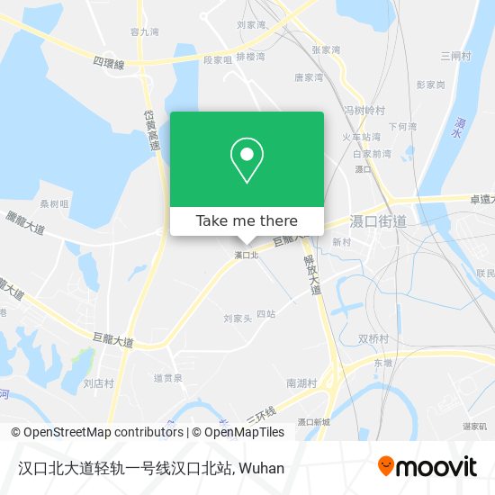 汉口北大道轻轨一号线汉口北站 map