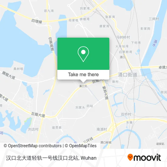 汉口北大道轻轨一号线汉口北站 map