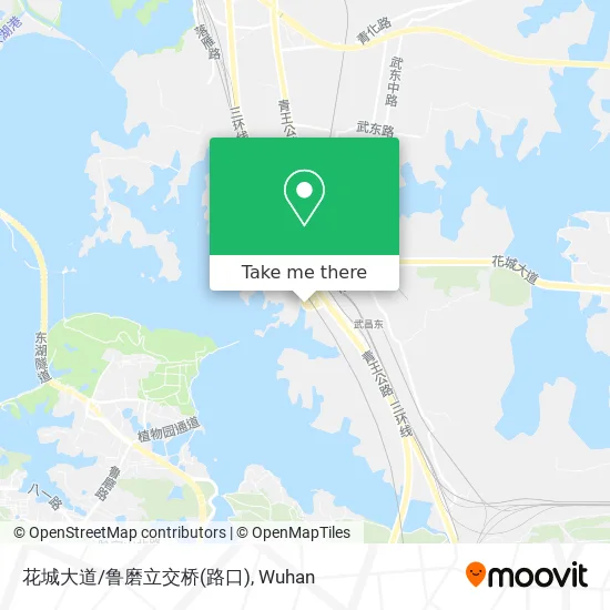 花城大道/鲁磨立交桥(路口) map