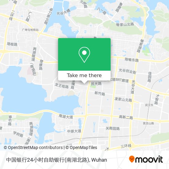 中国银行24小时自助银行(南湖北路) map