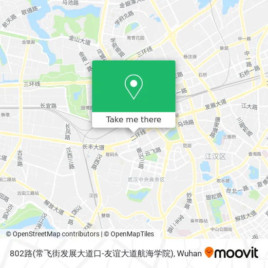 802路(常飞街发展大道口-友谊大道航海学院) map