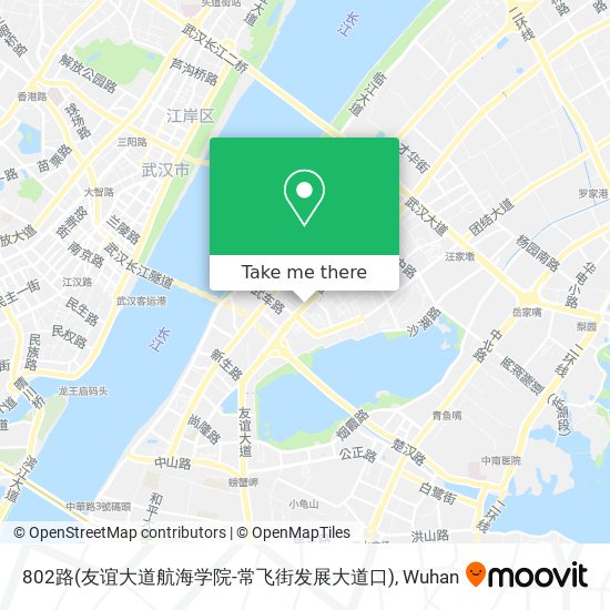 802路(友谊大道航海学院-常飞街发展大道口) map