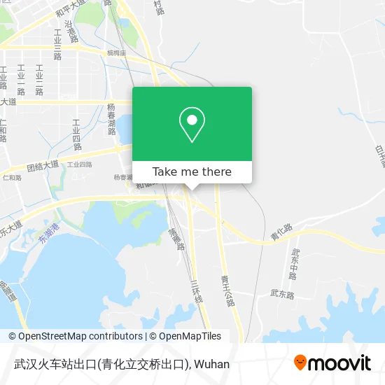 武汉火车站出口(青化立交桥出口) map