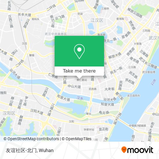 友谊社区-北门 map
