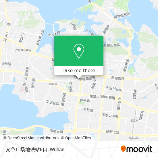 光谷广场地铁站E口 map