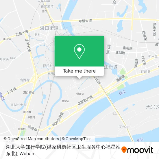 湖北大学知行学院(谌家矶街社区卫生服务中心福星站东北) map