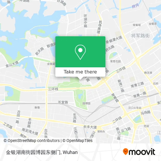 金银湖南街园博园东侧门 map