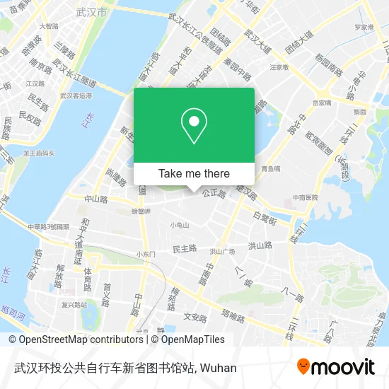 武汉环投公共自行车新省图书馆站 map
