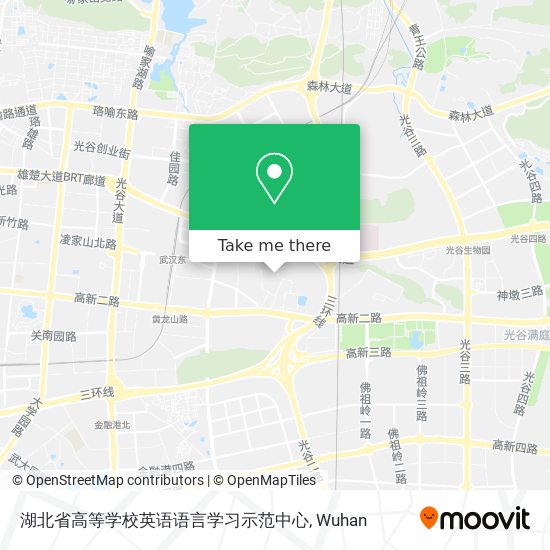湖北省高等学校英语语言学习示范中心 map