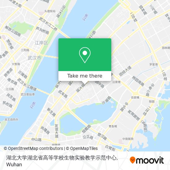 湖北大学湖北省高等学校生物实验教学示范中心 map