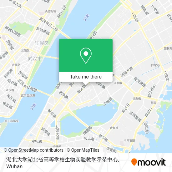 湖北大学湖北省高等学校生物实验教学示范中心 map
