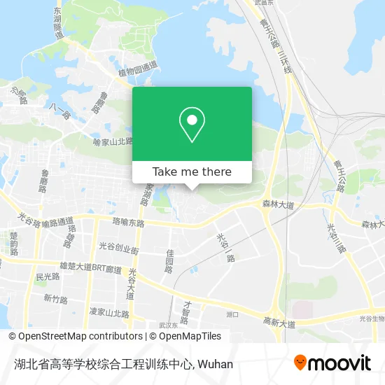 湖北省高等学校综合工程训练中心 map