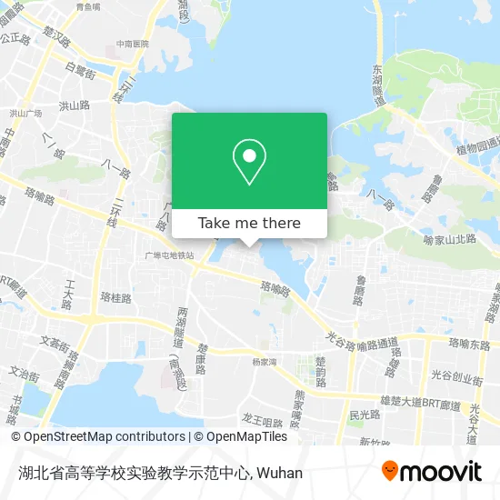 湖北省高等学校实验教学示范中心 map