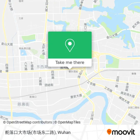舵落口大市场(市场东二路) map