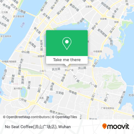 No Seat Coffee(洪山广场店) map