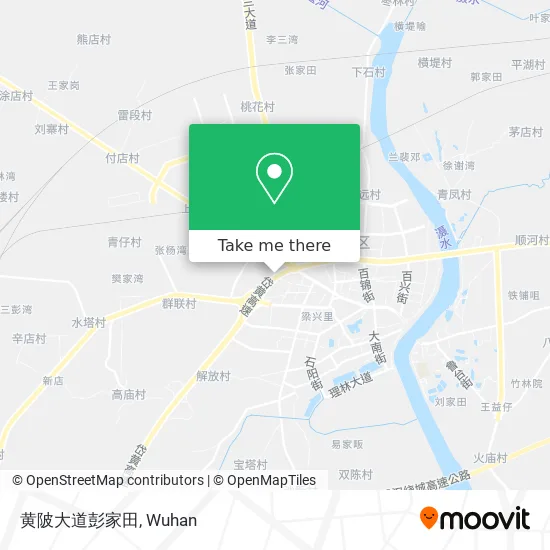 黄陂大道彭家田 map