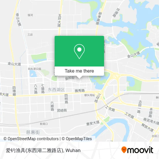 爱钓渔具(东西湖二雅路店) map