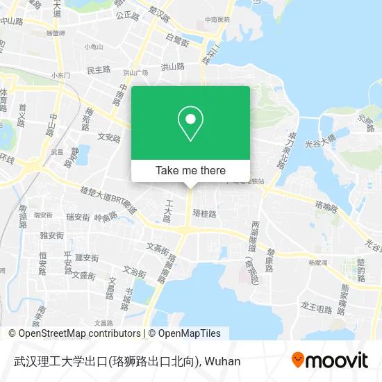 武汉理工大学出口(珞狮路出口北向) map
