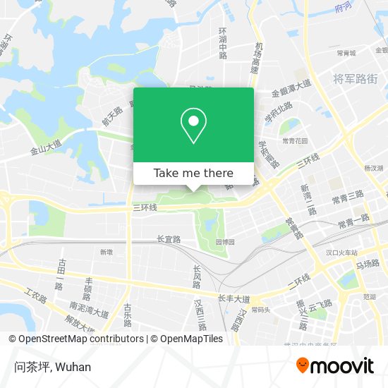 问茶坪 map