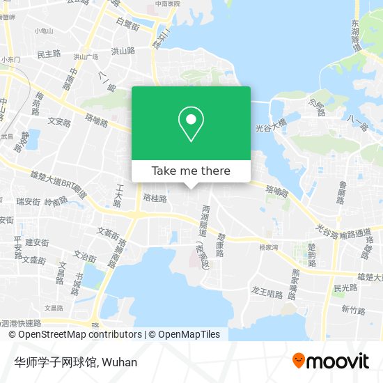 华师学子网球馆 map
