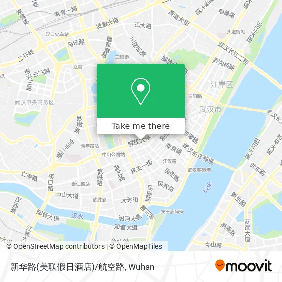 新华路(美联假日酒店)/航空路 map