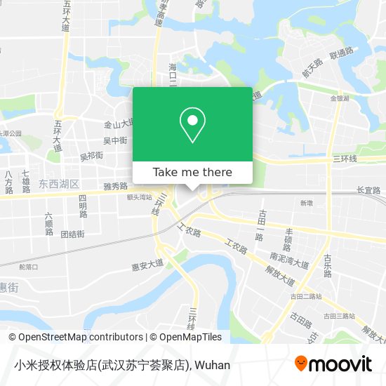 小米授权体验店(武汉苏宁荟聚店) map