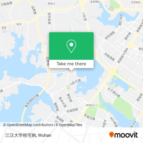 江汉大学校宅购 map