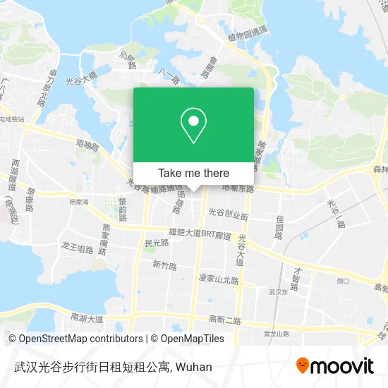 武汉光谷步行街日租短租公寓 map