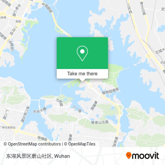 东湖风景区磨山社区 map
