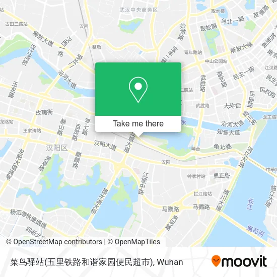 菜鸟驿站(五里铁路和谐家园便民超市) map