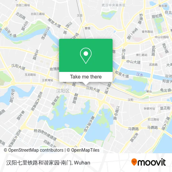 汉阳七里铁路和谐家园-南门 map
