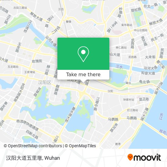 汉阳大道五里墩 map