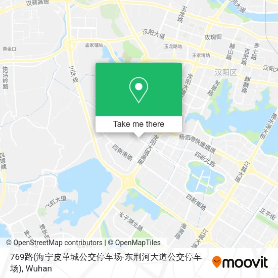 769路(海宁皮革城公交停车场-东荆河大道公交停车场) map