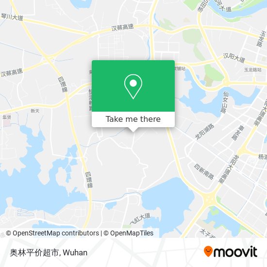奥林平价超市 map