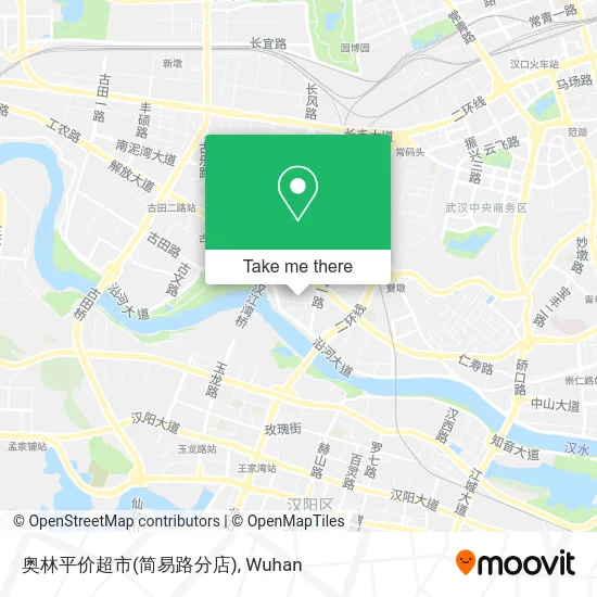 奥林平价超市(简易路分店) map