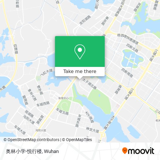 奥林小学-悦行楼 map