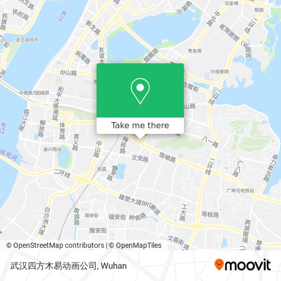 武汉四方木易动画公司 map