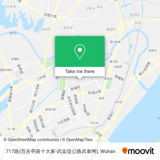 717路(百步亭路十大家-武金堤公路武泰闸) map