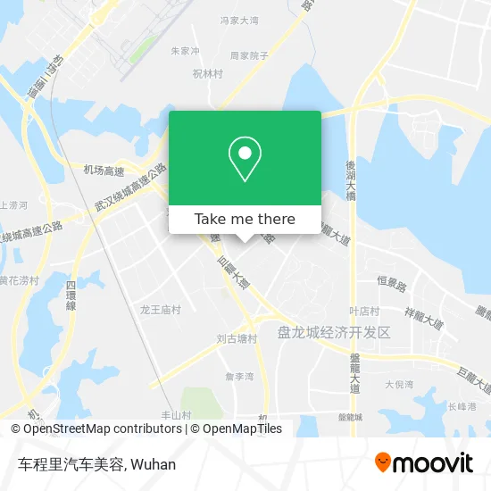 车程里汽车美容 map