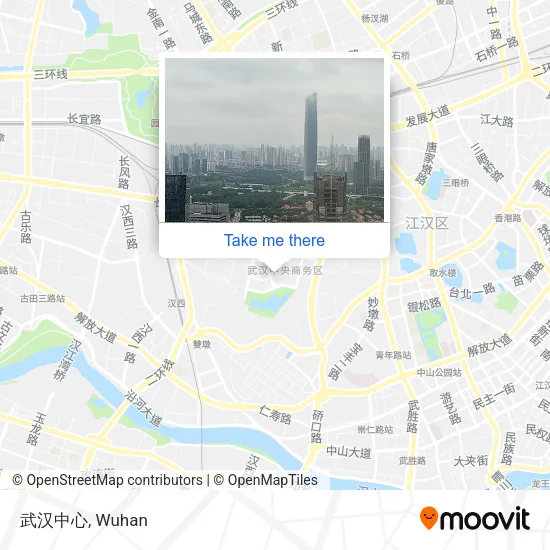 武汉中心 map