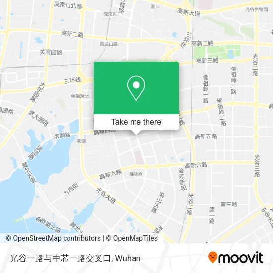 光谷一路与中芯一路交叉口 map