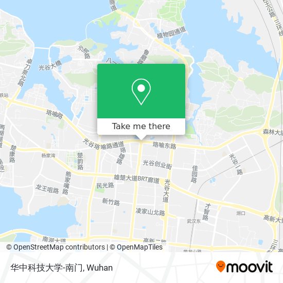 华中科技大学-南门 map