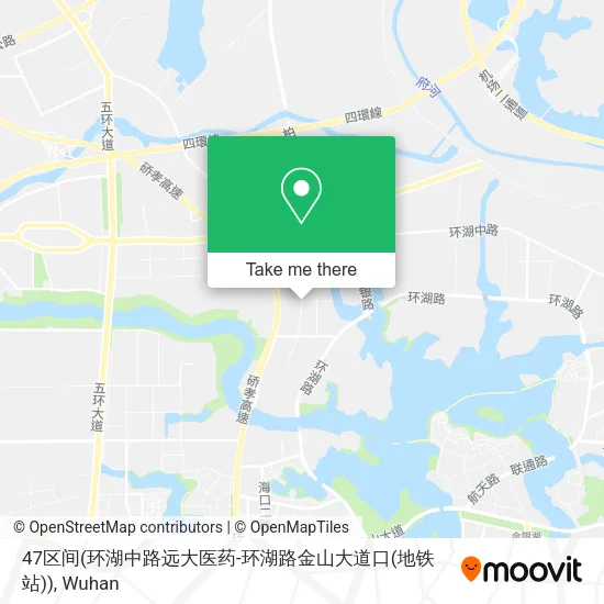 47区间(环湖中路远大医药-环湖路金山大道口(地铁站)) map
