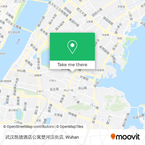 武汉凯德酒店公寓楚河汉街店 map