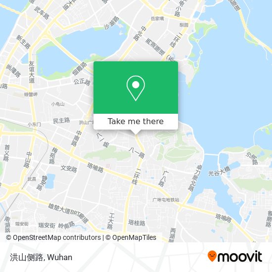 洪山侧路 map